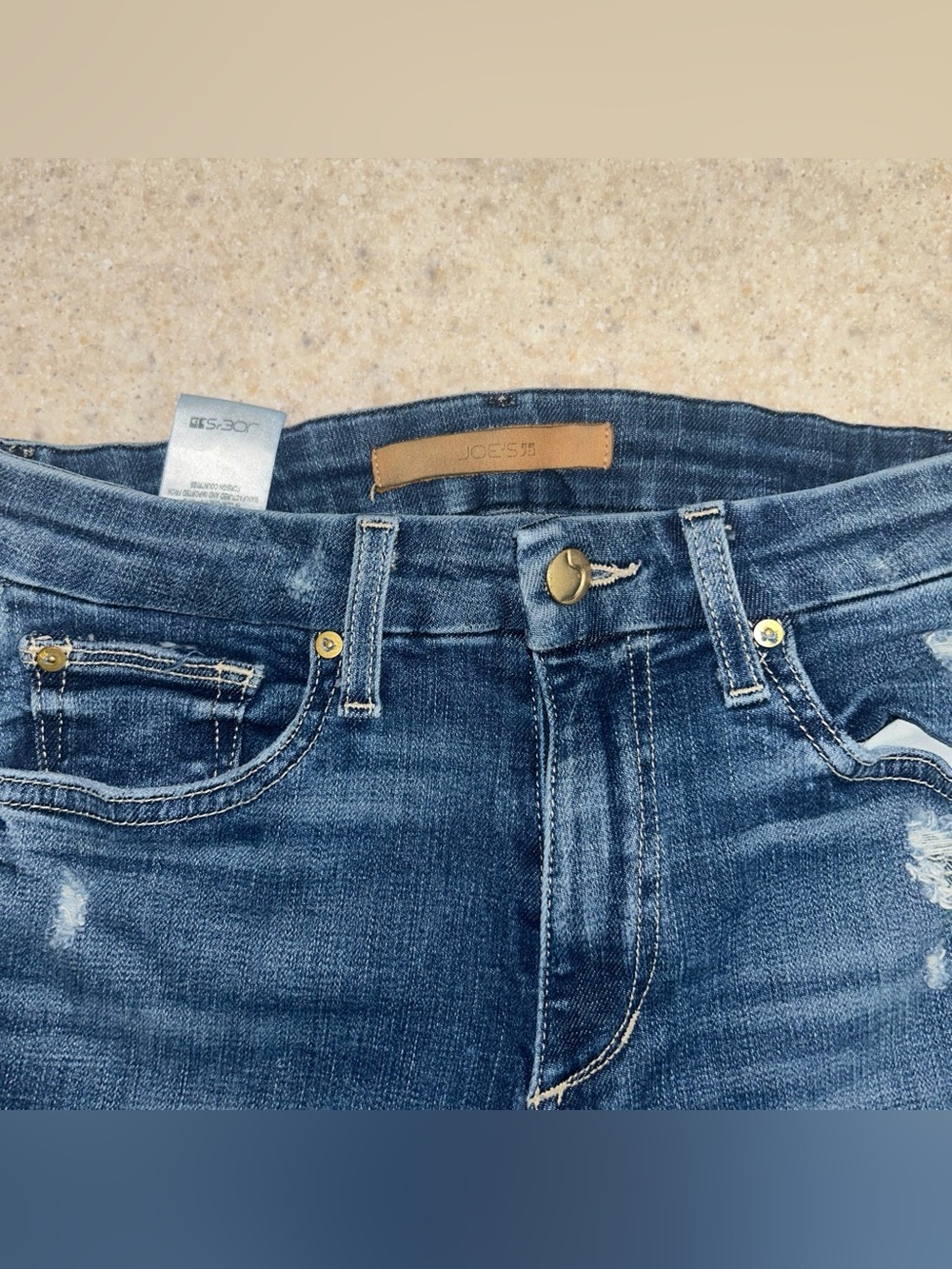 Joe's Jeans Women’s High Rise Bootcut Cropped Distressed Size 26